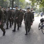 06.08.2022. Kraków. 57. Marsz Szlakiem Pierwszej Kompanii Kadrowej. Wymarsz z krakowskich Oleandrów / Fot. Jarosław Kubalski - Radio Kielce