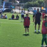 07.08.2022. Starachowice. Spotkanie pt. „Warsztaty z Gwiazdą”, którego gośćmi byli reprezentanci Polski w piłce nożnej Sławomir Peszko i Radosław Majewski / Maciej Makuła - Radio Kielce