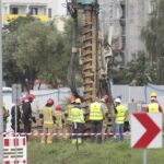 23.08.2022. Kielce. Ulica Szajnowicza-Iwanowa. Wyciek gazu / Fot. Wiktor Taszłow - Radio Kielce