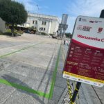 03.08.2022. Kielce. Ulica Warszawska. Miejsca pod stacje rowerowe / Fot. Wiktor Taszłow - Radio Kielce