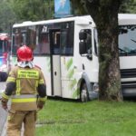 22.08.2022. Zakopane. Miejsce wypadku busa przy ul. Kościuszki w Zakopanem / Fot. Grzegorz Momot