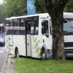 22.08.2022. Zakopane. Miejsce wypadku busa przy ul. Kościuszki w Zakopanem / Fot. Grzegorz Momot