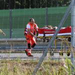 06.08.2022. Chorwacja. Wypadek polskiego autokaru na autostradzie A4, na północ od Zagrzebia między miejscowościami Jarek Bisaszki i Podvorec / Fot. PAP/EPA - Ivan Agnezovic
