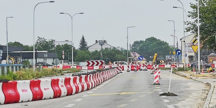 02.08.2022. Kielce. Remont na Al Solidarności / Fot. WIktor Taszłow - Radio Kielce