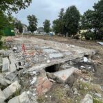 02.08.2022. Mniów. Prace przy rewitalizacji / Fot. Wiktor Taszłow - Radio Kielce