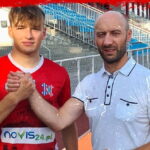 Na zdjęciu (od lewej): Bartłomiej Cichoń i Sławomir Gągorowski - wiceprezes Wisły Sandomierz. / Fot. Wisła Sandomierz