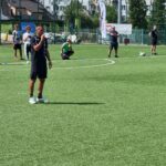 07.08.2022. Starachowice. Spotkanie pt. „Warsztaty z Gwiazdą”, którego gośćmi byli reprezentanci Polski w piłce nożnej Sławomir Peszko i Radosław Majewski / Maciej Makuła - Radio Kielce