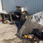 26.08.2022. Kielce. Pożar magazynu na giełdzie rolno-spożywczej przy ulicy Zbożowej / Fot. Wiktor Taszłow - Radio Kielce