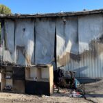 26.08.2022. Kielce. Pożar magazynu na giełdzie rolno-spożywczej przy ulicy Zbożowej / Fot. Wiktor Taszłow - Radio Kielce