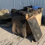 26.08.2022. Kielce. Pożar magazynu na giełdzie rolno-spożywczej przy ulicy Zbożowej / Fot. Wiktor Taszłow - Radio Kielce