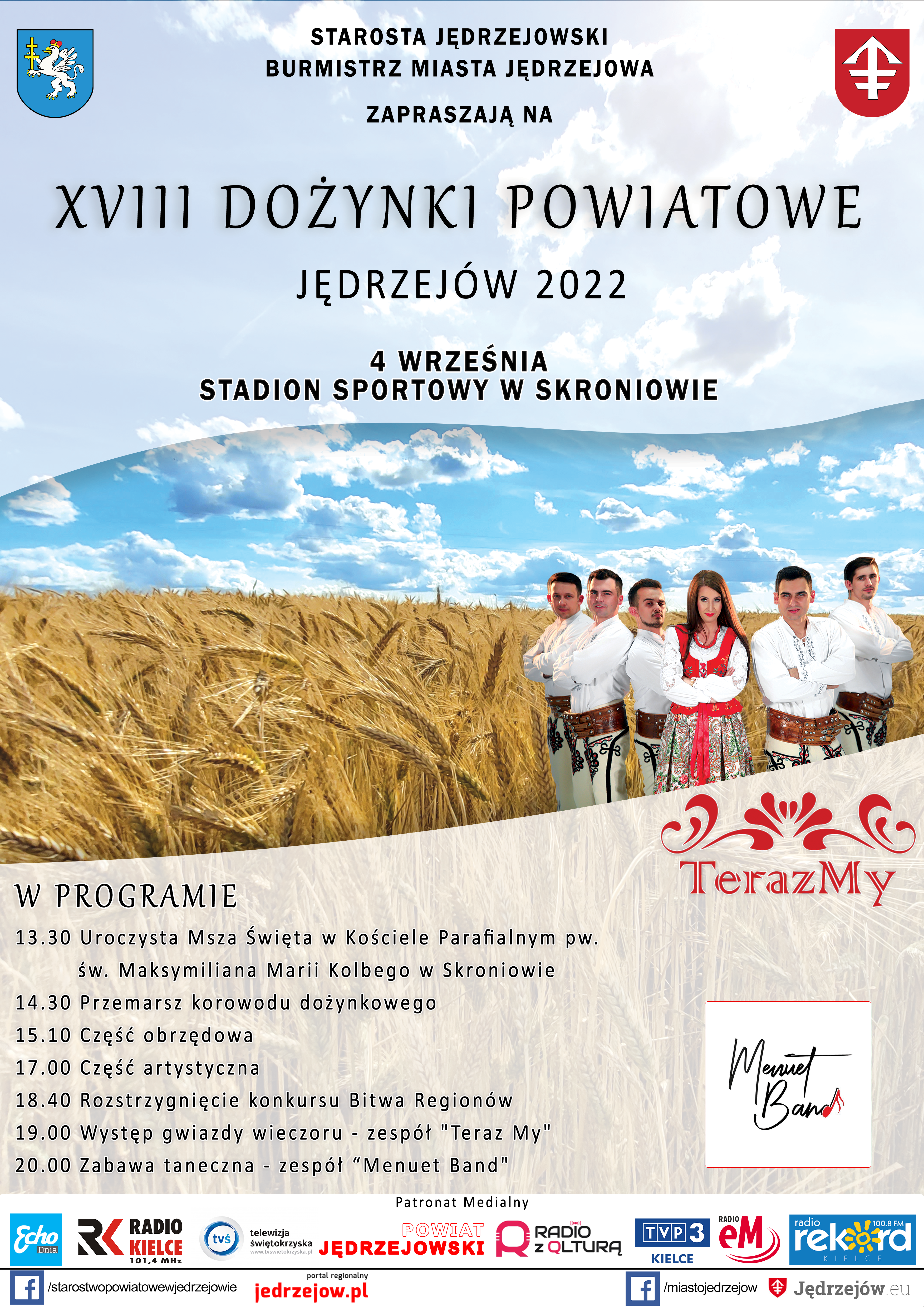 Dożynki Powiatowe Jędrzejów 2022 - Radio Kielce