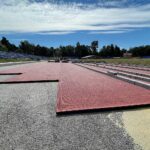 09.08.2022. Kielce. Remont stadionu lekkoatletycznego / Fot. Wiktor Taszłow - Radio Kielce