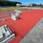 09.08.2022. Kielce. Remont stadionu lekkoatletycznego / Fot. Wiktor Taszłow - Radio Kielce