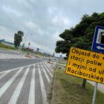 06.08.2022. Kielce. Przygotowania do zmiany organizacji ruchu na ulicy Szajnowicza-Iwanowa / Fot. Wiktor Taszłow - Radio Kielce