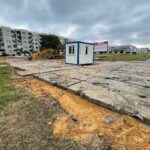 06.08.2022. Kielce. Przygotowania do zmiany organizacji ruchu na ulicy Szajnowicza-Iwanowa / Fot. Wiktor Taszłow - Radio Kielce