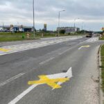 06.08.2022. Kielce. Przygotowania do zmiany organizacji ruchu na ulicy Szajnowicza-Iwanowa / Fot. Wiktor Taszłow - Radio Kielce