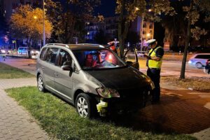 04.09.2022. Kielce. Wypadek na ul. Źródłowej / Fot. Wiktor Taszłow - Radio Kielce