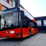 21.09.2022. Skalbmierz. Ekologiczny autobus marki Solaris / Fot. UMiG Skalbmierz