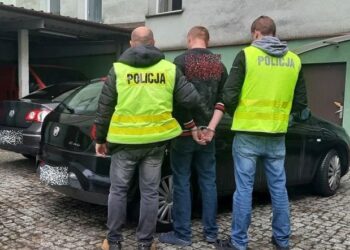 Zatrzymanie 26-letniego mężczyzny podejrzewanego o rozbój / Fot. świętokrzyska policja