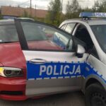18.09.2022. Rytwiany. Kierowca BMW uderzył w radiowóz / Fot. świętokrzyska policja