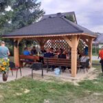 23.09.2022. Podszyn. Modernizacja remizy Ochotniczej Straży Pożarnej. Nowa altana / Fot Urząd Miasta i Gminy Zawichost