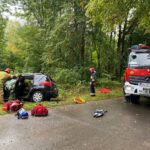 15.09.2022. Karczma Miłkowska. Zdarzenie drogowe z udziałem pijanego kierowcy / Fot. Ratownictwo Powiatu Ostrowieckiego - Facebook