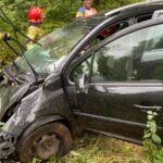 15.09.2022. Karczma Miłkowska. Zdarzenie drogowe z udziałem pijanego kierowcy / Fot. Ratownictwo Powiatu Ostrowieckiego - Facebook