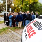21.09.2022. Kielce. Interwencja Radia Kielce. Protest przeciwko wycince drzew / Fot. Wiktor Taszłow - Radio Kielce