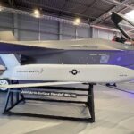 07.09.2022. Kielce. 30. Międzynarodowy Salon Przemysłu Obronnego. Makieta samolotu F-35 / Fot. Wiktor Taszłow - Radio Kielce