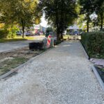 28.09.2022. Kielce. Modernizacja chodnika przy ul. Lecha / Fot. Wiktor Taszłow - Radio Kielce