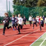 12.09.2022. Raków koło Jędrzejowa. Spotkanie Anny Krupki - wiceminister sportu i turystyki z uczniami szkoły podstawowej / Fot. Marcin Marszałek - Radio Kielce