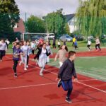 12.09.2022. Raków koło Jędrzejowa. Spotkanie Anny Krupki - wiceminister sportu i turystyki z uczniami szkoły podstawowej / Fot. Marcin Marszałek - Radio Kielce