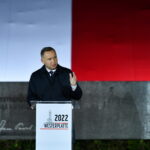 01.09.2022. Gdańsk. Prezydent Andrzej Duda podczas uroczystych obchodów 83. rocznicy wybuchu II wojny światowej przed Pomnikiem Obrońców Wybrzeża na Westerplatte w Gdańsku / Fot. Adam Warżawa - PAP