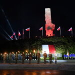 01.09.2022. Gdańsk. Uroczyste obchody 83. rocznicy wybuchu II wojny światowej przed Pomnikiem Obrońców Wybrzeża na Westerplatte w Gdańsku / Fot. Adam Warżawa - PAP