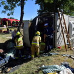 06.09.2022. Piotrowina. Wypadek autokaru. / Fot. Przemysław Piątkowski - PAP