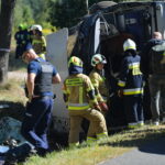 06.09.2022. Piotrowina. Wypadek autokaru. / Fot. Przemysław Piątkowski - PAP