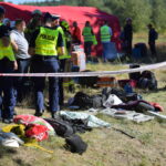 06.09.2022. Piotrowina. Wypadek autokaru. / Fot. Przemysław Piątkowski - PAP