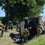 06.09.2022. Piotrowina. Wypadek autokaru. / Fot. Przemysław Piątkowski - PAP