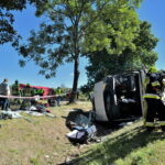 06.09.2022. Piotrowina. Wypadek autokaru. / Fot. Przemysław Piątkowski - PAP