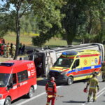 06.09.2022. Piotrowina. Wypadek autokaru. / Fot. Przemysław Piątkowski - PAP