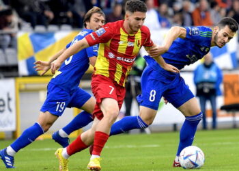 11.09.2022. Legnica. 9. kolejka PKO Ekstraklasy: Miedź Legnica - Korona Kielce / Fot. Sebastian Borowski - PAP