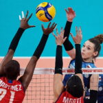 29.09.2022. Gdańsk, Mecz grupy B Mistrzostw Świata siatkarek Polska - Dominikana. / Fot. Adam Warżawa - PAP