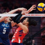 29.09.2022. Gdańsk, Mecz grupy B Mistrzostw Świata siatkarek Polska - Dominikana. / Fot. Adam Warżawa - PAP