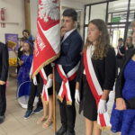 21.09.2022. Zawierzbie w gminie Samborzec. Minister edukacji i nauki Przemysław Czarnek z wizytą w szkole podstawowej. / Fot. Grażyna Szlęzak - Radio Kielce