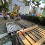 28.09.2022. Kielce. Modernizacja chodnika przy ul. Lecha / Fot. Wiktor Taszłow - Radio Kielce