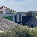 06.09.2022. Sandomierz. Budowa bramy przeciwpowodziowej / Fot. Grażyna Szlęzak - Radio Kielce