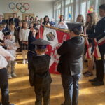 21.09.2022. Zawierzbie w gminie Samborzec. Minister edukacji i nauki Przemysław Czarnek z wizytą w szkole podstawowej. / Fot. Grażyna Szlęzak - Radio Kielce