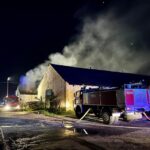 03.09.2022. Chocimów. Nocny pożar / fot. Ratownictwo Powiatu Ostrowieckiego - Facebook