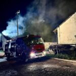 03.09.2022. Chocimów. Nocny pożar / fot. Ratownictwo Powiatu Ostrowieckiego - Facebook