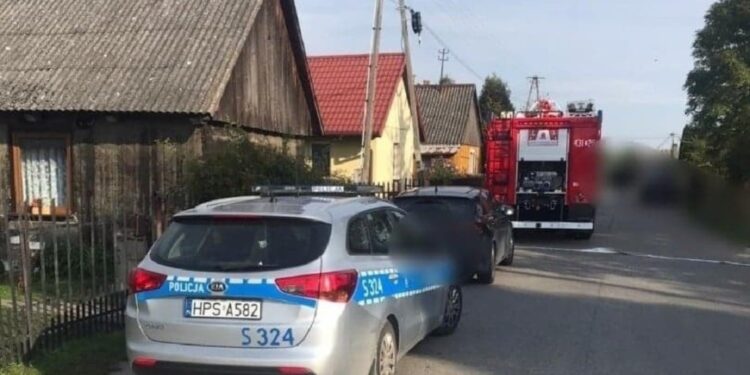 Miejsce, gdzie znaleziono zwłoki 36-letniego mężczyzny / źródło: KPP Końskie
